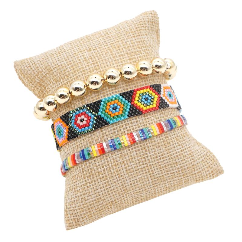 Eye Bracelet for Ladies Boho Gifts for The New Year Rainbow Bead Jewelry Gold Beaded Jewellery Pulsera Miyuki Bracelets
Eye Bracelet for Ladies Boho Gifts for The New Year Rainbow Bead Jewelry Gold Beaded Jewellery Pulsera Miyuki Bracelets