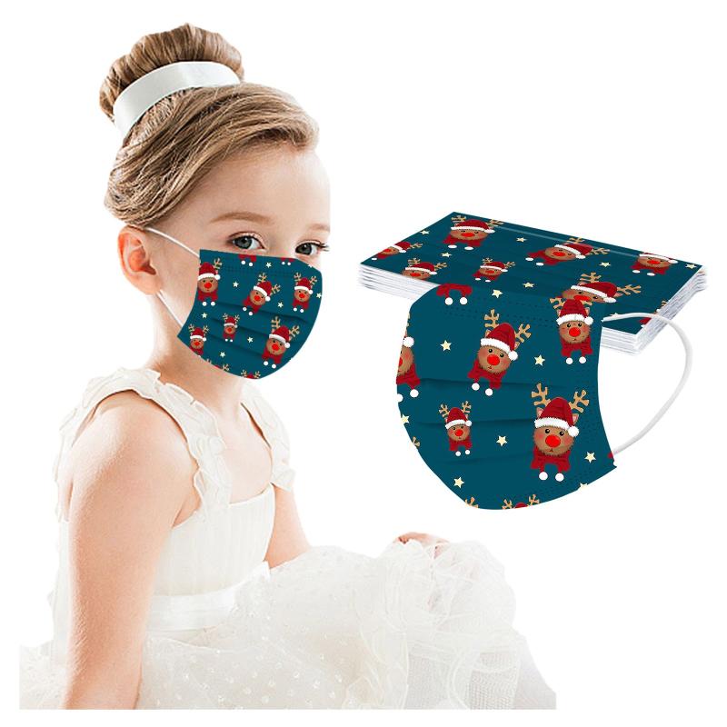 10pcs Children's Christmas Printed Face Mask Cute 3 Layers Fabric Meltblown Breathable Dustproof Mouth Facial Mask for Kids
10pcs Children's Christmas Printed Face Mask Cute 3 Layers Fabric Meltblown Breathable Dustproof Mouth Facial Mask for Kids