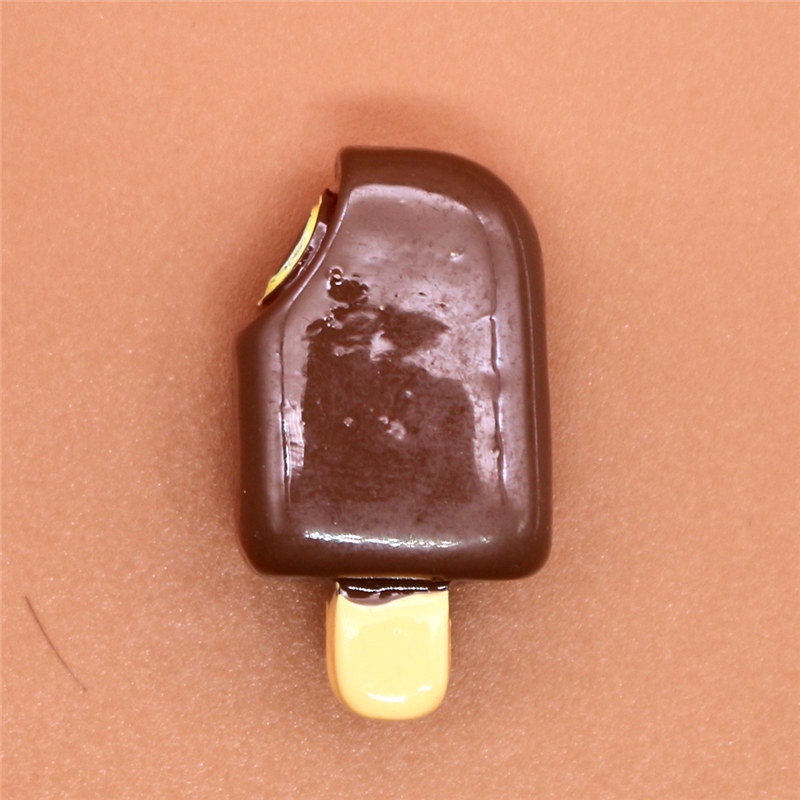 Cute Mini Shoe Charm Accessories Simulation Chocolate ice cream Shoe Decoration for sandal Kid's X-mas Gift