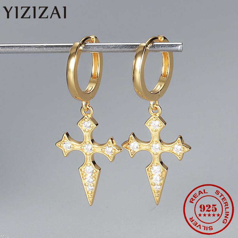 YIZIZAI Baroque Gothic Style 925 Sterling Silver Geometric Piercing Earrings For Women Round Cross Hoop Earrings INS Ear Jewelry
YIZIZAI Baroque Gothic Style 925 Sterling Silver Geometric Piercing Earrings For Women Round Cross Hoop Earrings INS Ear Jewelry