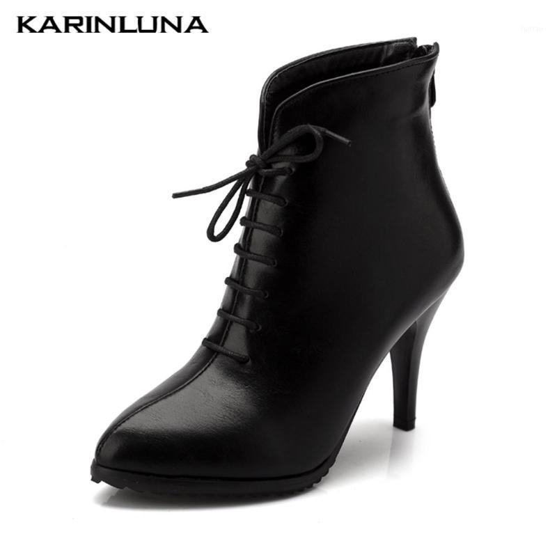 Karin New Brand Fashion women shoes Spike Heels Cross-tied Pointed Toe Ankle Zipper Short Plush Solid Autumn Boots1, Black
Karin New Brand Fashion women shoes Spike Heels Cross-tied Pointed Toe Ankle Zipper Short Plush Solid Autumn Boots1, Black