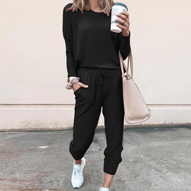 Women's Sportswear Suit Solid Color Trousers Long Sleeve O-neck two-piece Running Clothing Gym Suit1, Pink
Women's Sportswear Suit Solid Color Trousers Long Sleeve O-neck two-piece Running Clothing Gym Suit1, Pink