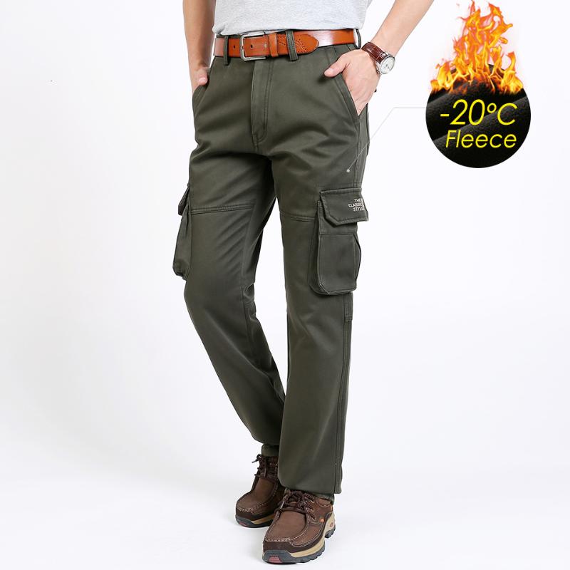 Men Winter New Long Casual Pockets Warm Fleece Cargo Pants Trousers Men Fashion Cotton Thick Outwear Safari Style Pants, Khaki
Men Winter New Long Casual Pockets Warm Fleece Cargo Pants Trousers Men Fashion Cotton Thick Outwear Safari Style Pants, Khaki