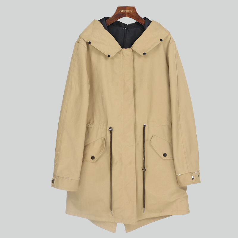 OFTBUY Waterproof Long Parka Shell Can Match Fur Liner and Fur Collar 201217