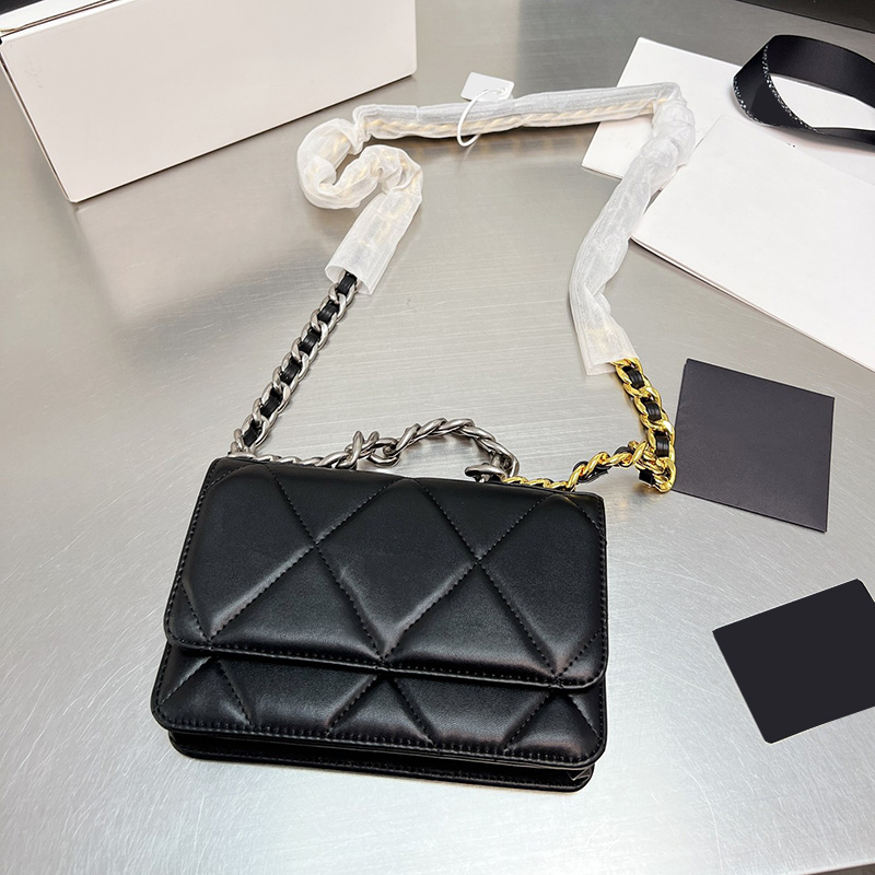 20cm 19 Wallet With Chain Crossbody Bags Classic Mini Flap Silver Gold Two-tone Quilted Card Holder Purse Calfskin Genuine Leather Multi Pochette Handbags 20CM, Box
20cm 19 Wallet With Chain Crossbody Bags Classic Mini Flap Silver Gold Two-tone Quilted Card Holder Purse Calfskin Genuine Leather Multi Pochette Handbags 20CM, Box