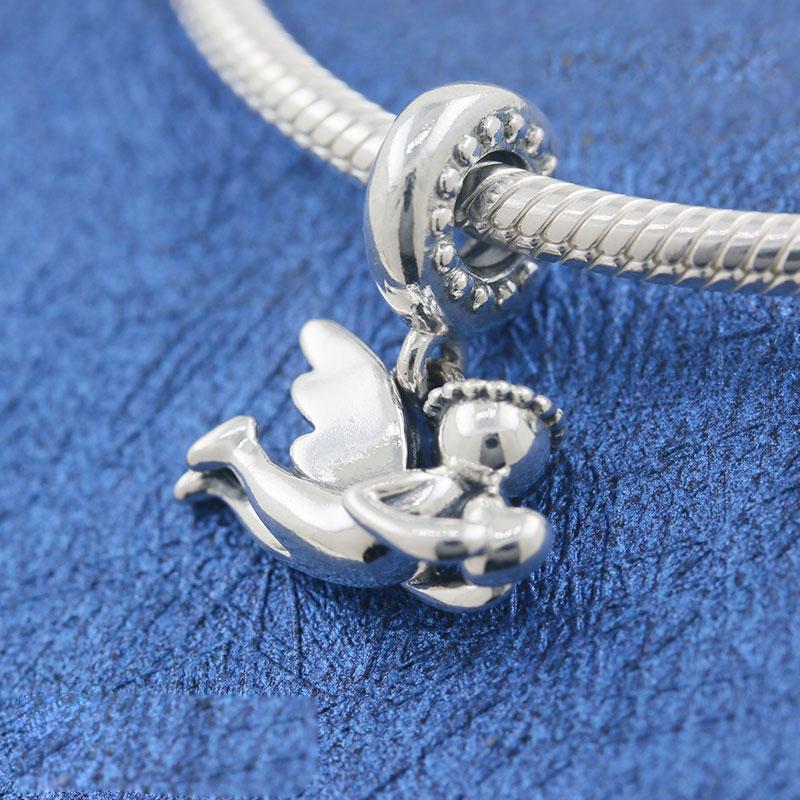 Factory wholesale 100% 925 Sterling Silver Angel of Love Dangle Charm Bead Fits European Jewelry Charm Bracelets
Factory wholesale 100% 925 Sterling Silver Angel of Love Dangle Charm Bead Fits European Jewelry Charm Bracelets