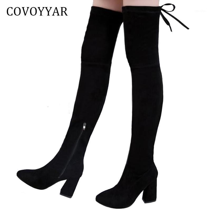 COVOYYAR 2020 Over The Knee High Boots Women Autumn Winter Stretch Fabric High Heels Elastic Slim Women Boots Black Shoes WBS4191
COVOYYAR 2020 Over The Knee High Boots Women Autumn Winter Stretch Fabric High Heels Elastic Slim Women Boots Black Shoes WBS4191