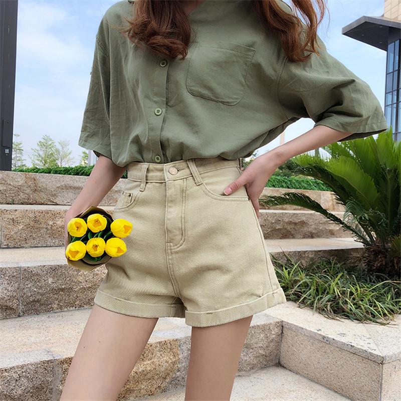 Shorts Women Retro Chic Summer 2020 Trendy High Slim Solid Womens Daily Fashion Ladies Zipper Crimping Denim Short Comfortable, Khaki
Shorts Women Retro Chic Summer 2020 Trendy High Slim Solid Womens Daily Fashion Ladies Zipper Crimping Denim Short Comfortable, Khaki