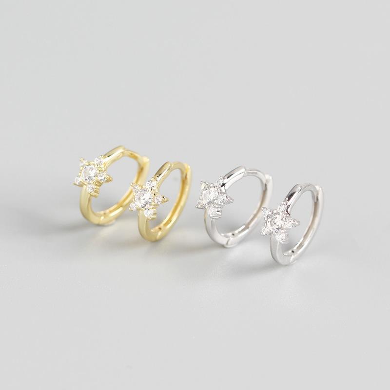 Hoop & Huggie YPAY 100% Genuine 925 Sterling Silver Earrings For Women Europe INS Geometric Small Zircons Star Earring Jewelry YME837
Hoop & Huggie YPAY 100% Genuine 925 Sterling Silver Earrings For Women Europe INS Geometric Small Zircons Star Earring Jewelry YME837
