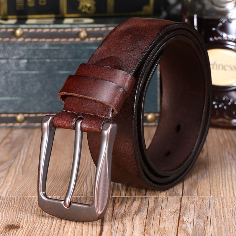 2021 The New New First Genuine Male Leather Layer Pin Belt Buckle All-matching Fashion Weyu, Black
2021 The New New First Genuine Male Leather Layer Pin Belt Buckle All-matching Fashion Weyu, Black
