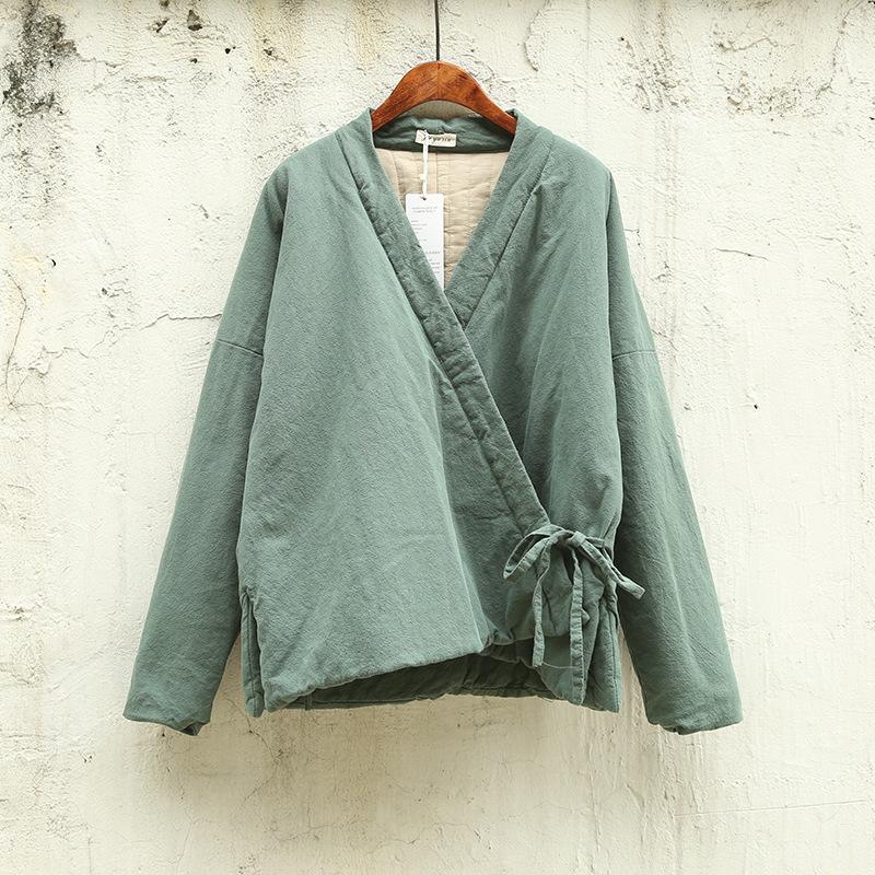 Women Cotton Linen Padded Coats Early Winter Jacket Female Loose Chinese clothing Bat Sleeve Overcoat Outwear String Solid Color, Dark grey
Women Cotton Linen Padded Coats Early Winter Jacket Female Loose Chinese clothing Bat Sleeve Overcoat Outwear String Solid Color, Dark grey