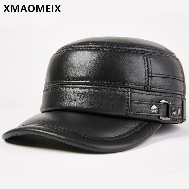 XMAOMEIX 2021 New Spring Natural Leather Hat Men's Flat Cap Army Hats Snapback Cap Adjustable Size Cowhide Leather Caps, Color-1
XMAOMEIX 2021 New Spring Natural Leather Hat Men's Flat Cap Army Hats Snapback Cap Adjustable Size Cowhide Leather Caps, Color-1
