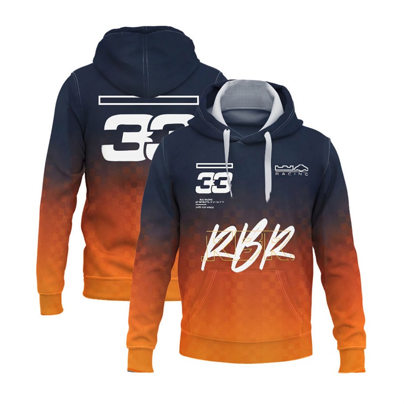 2023 F1 Formula 1 Team Zip Up Hoodie Racing Jacket Sweatshirt Spring Autumn Men's Oversized Hoodies Motocross Jersey Tops free shipping
