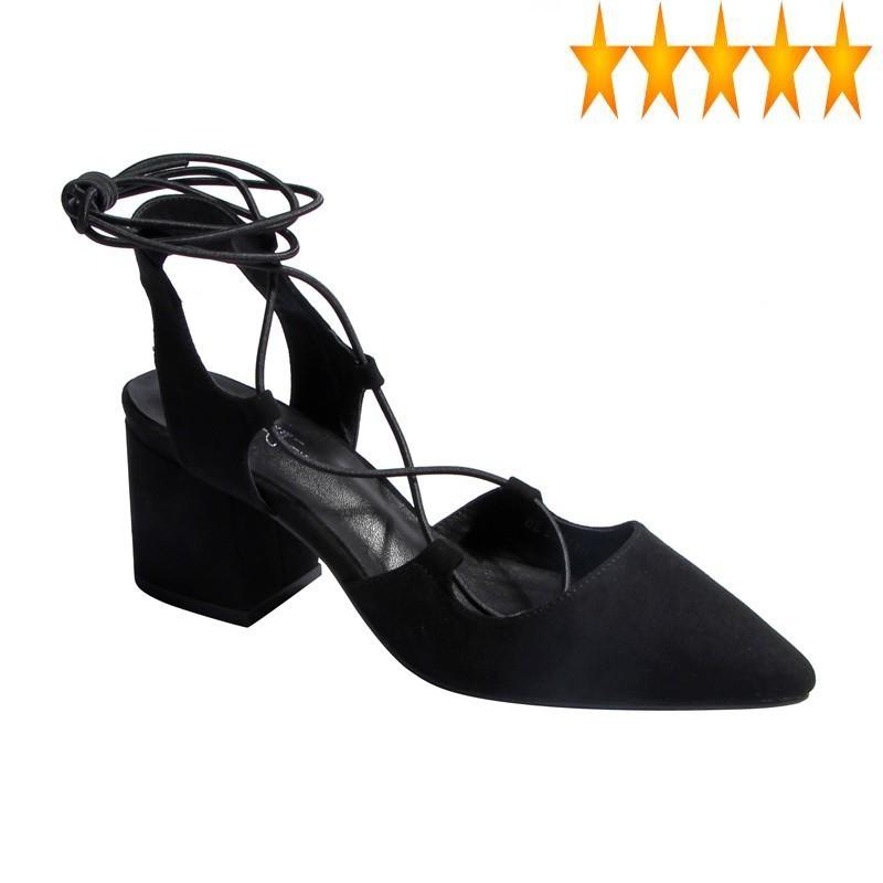 Women Black Sandal Cross Bandage 2021 Summer Leisure Pointed toe Chunky Heels Leather Shoes Sexy Roman Sandals
Women Black Sandal Cross Bandage 2021 Summer Leisure Pointed toe Chunky Heels Leather Shoes Sexy Roman Sandals