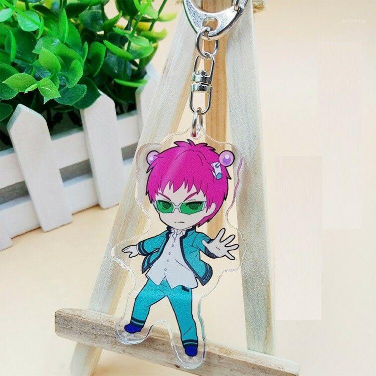 Saiki Kusuo No Nan Kaitou Syun Acrylic Keychain Keyring Strap Figure Anime1