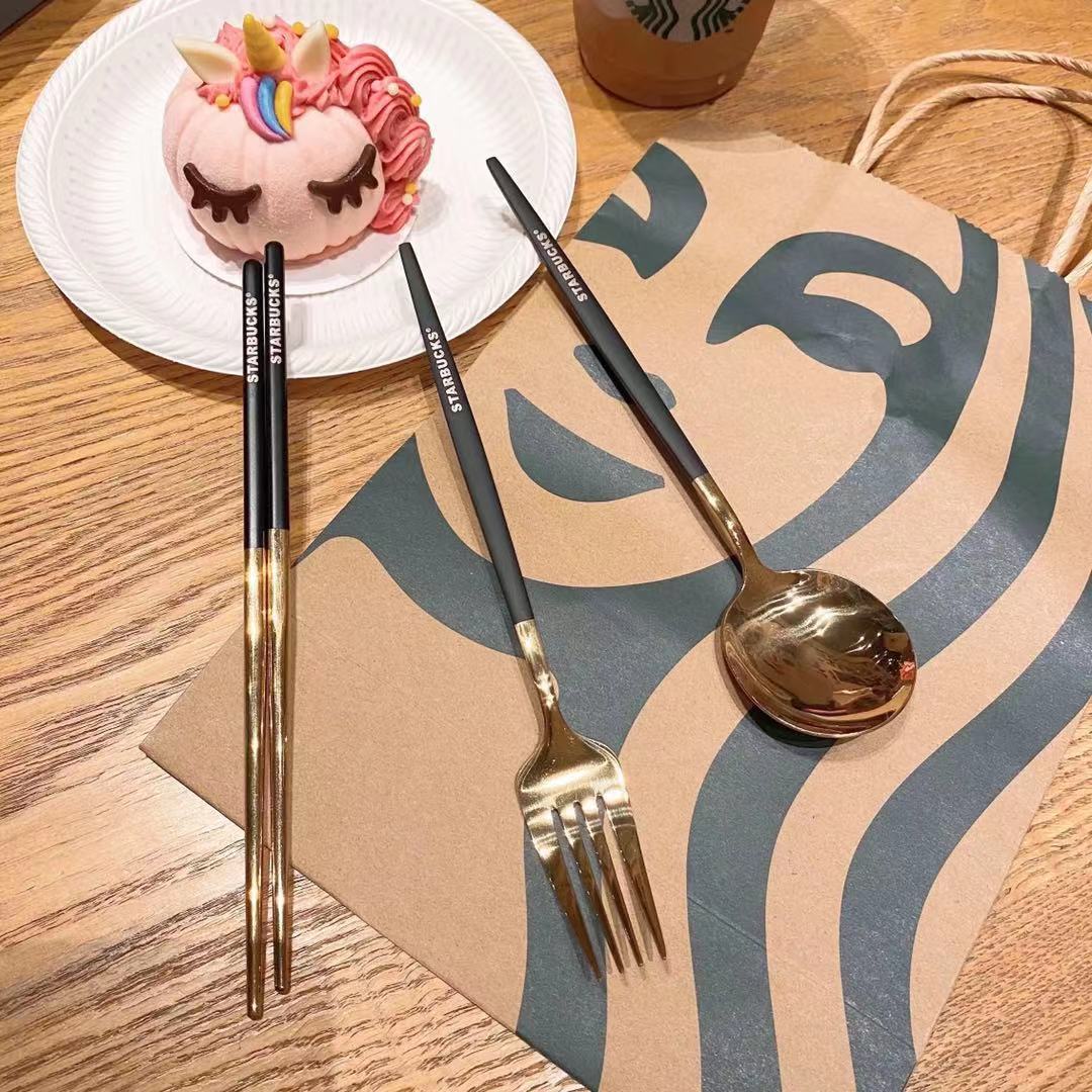 1 Set Starbucks Spoon, Fork and Chopsticks 304 Stainless Steel Coffee Milk Spoon Dinner Fork Dinner Set Factory Supply
1 Set Starbucks Spoon, Fork and Chopsticks 304 Stainless Steel Coffee Milk Spoon Dinner Fork Dinner Set Factory Supply