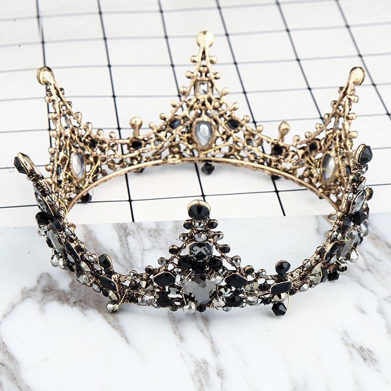 Baroque Bridal Crown Rhinestone Wedding Tiaras Princess Pageant Party Headpiece Hair Accessories King Clips & Barrettes, Golden;silver
Baroque Bridal Crown Rhinestone Wedding Tiaras Princess Pageant Party Headpiece Hair Accessories King Clips & Barrettes, Golden;silver
