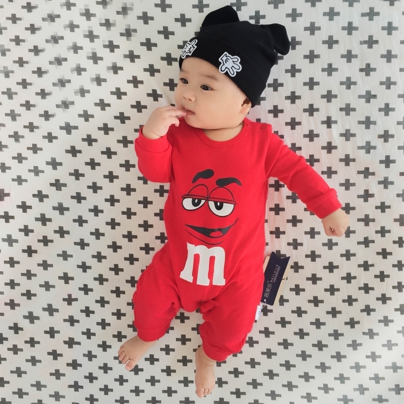 Baby Romper Body Baby Boy Girls Clothes set Kid Jumpsuit MMS Chocolate Bean roupas baby meninos for Babies 0-3M,6 12M 201028
