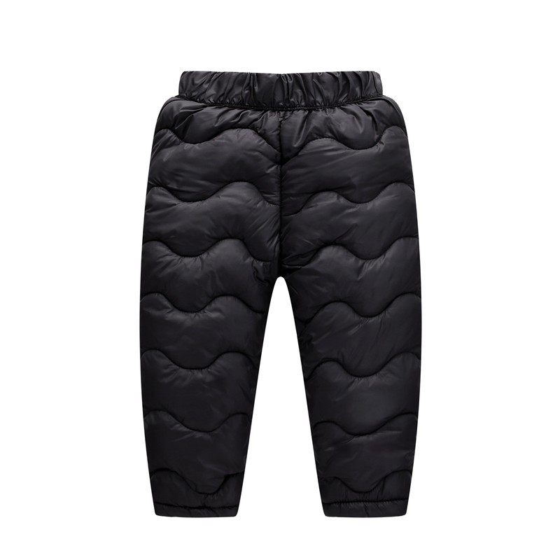 COOTELILI Children Girl Boy Winter Fleece Pants Cotton Padded Thick Warm Trousers Fashion Velvet Waterproof Ski Pants For Kids 210306