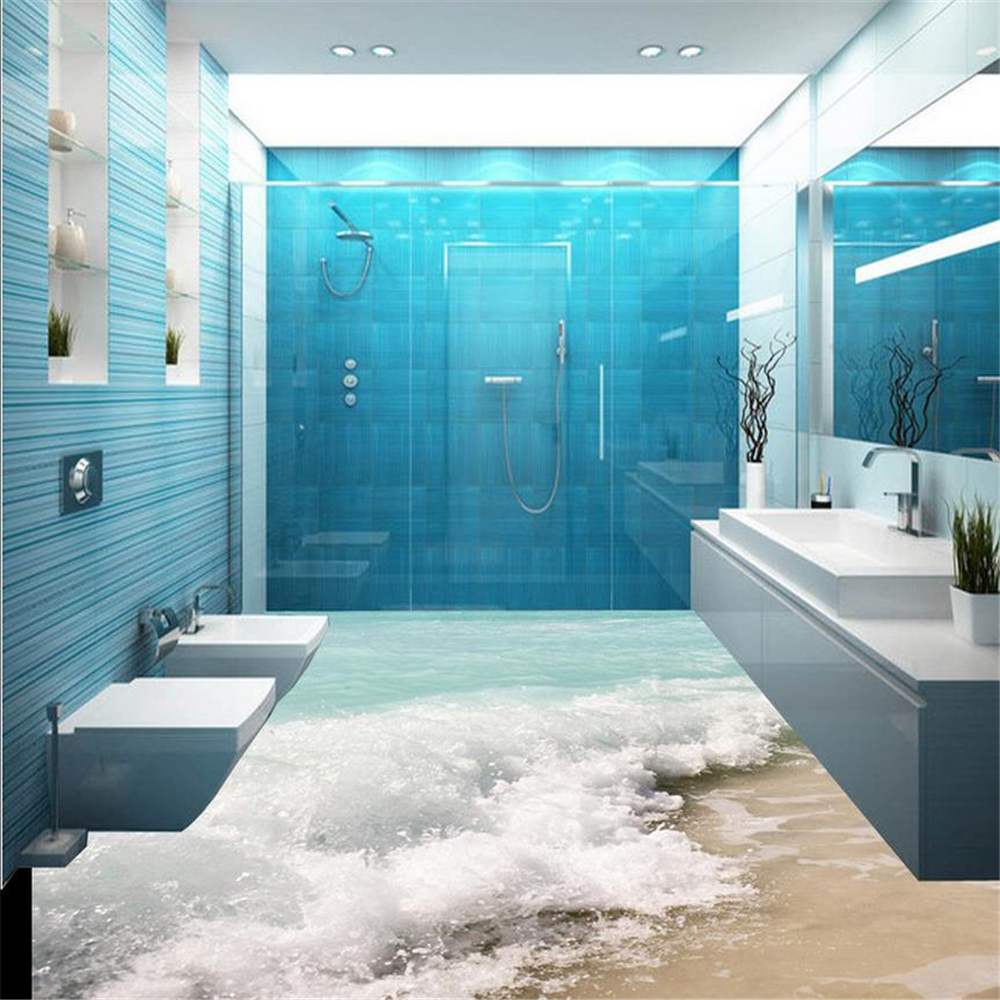 Custom 3d floors beautiful scenery wallpapers pvc self-adhesive wallpaper 3D ocean waves flowing water floor, Blue
Custom 3d floors beautiful scenery wallpapers pvc self-adhesive wallpaper 3D ocean waves flowing water floor, Blue
