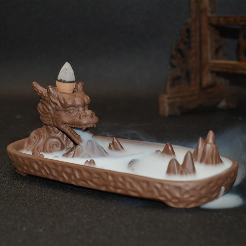 Hot Sale Backflow Incense Burner Purple Sand Backflow Incense Censer Mountain Cones Sticks Holder for Home Living Room
Hot Sale Backflow Incense Burner Purple Sand Backflow Incense Censer Mountain Cones Sticks Holder for Home Living Room