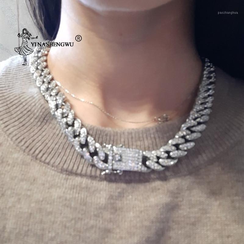 Punk Miami Cuba Necklace With Rhinestone Hip Hop Big Dumpty Aluminum Gold Color Thick Chain Jewelry Fashioneve Chains, Silver
Punk Miami Cuba Necklace With Rhinestone Hip Hop Big Dumpty Aluminum Gold Color Thick Chain Jewelry Fashioneve Chains, Silver