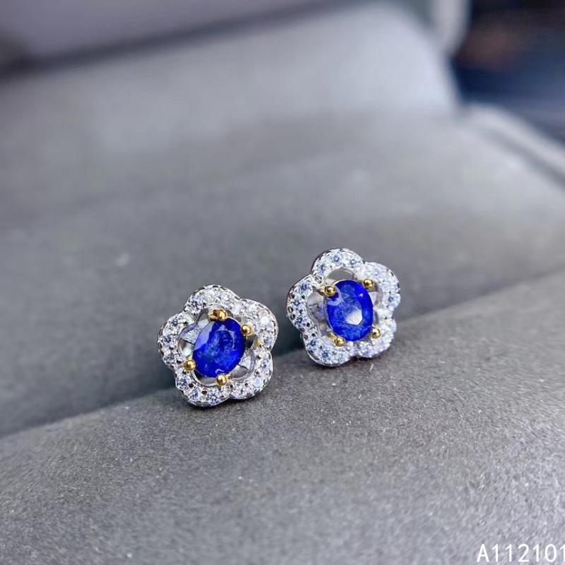 KJJEAXCMY fine jewelry 925 silver natural sapphire new girl trendy earrings hot selling ear stud support test Chinese style
KJJEAXCMY fine jewelry 925 silver natural sapphire new girl trendy earrings hot selling ear stud support test Chinese style