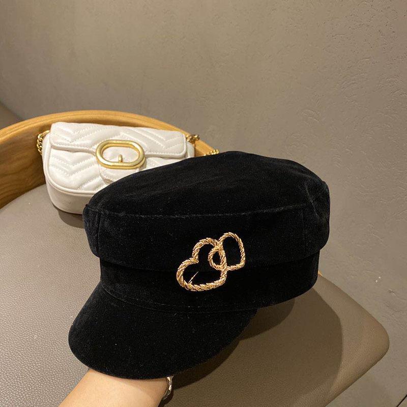 New Japanese Hat Female Navy Hat Love Metal Buckle Navy Temperament Cap Fall/Winter Korean, Black
New Japanese Hat Female Navy Hat Love Metal Buckle Navy Temperament Cap Fall/Winter Korean, Black