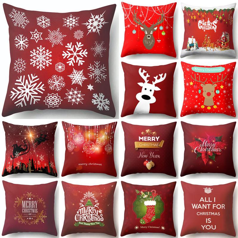 1Pcs Deer Snowflake Red Christmas Cushion Cover Decorative Throw Pillow Xmas New Year Home Decoration Polyester Pillowcase 40543
1Pcs Deer Snowflake Red Christmas Cushion Cover Decorative Throw Pillow Xmas New Year Home Decoration Polyester Pillowcase 40543