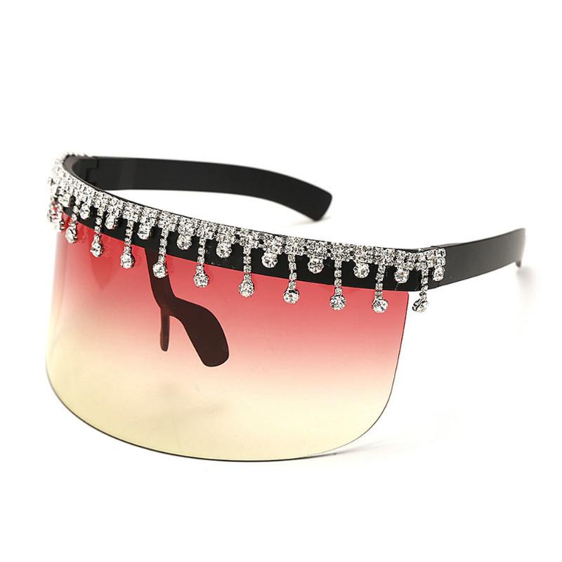 Sunglasses Oversized Diamond Goggle Women Fashion One-piece Sun Glasses For Men Female Futuristic Shades UV400 Mask NX
Sunglasses Oversized Diamond Goggle Women Fashion One-piece Sun Glasses For Men Female Futuristic Shades UV400 Mask NX