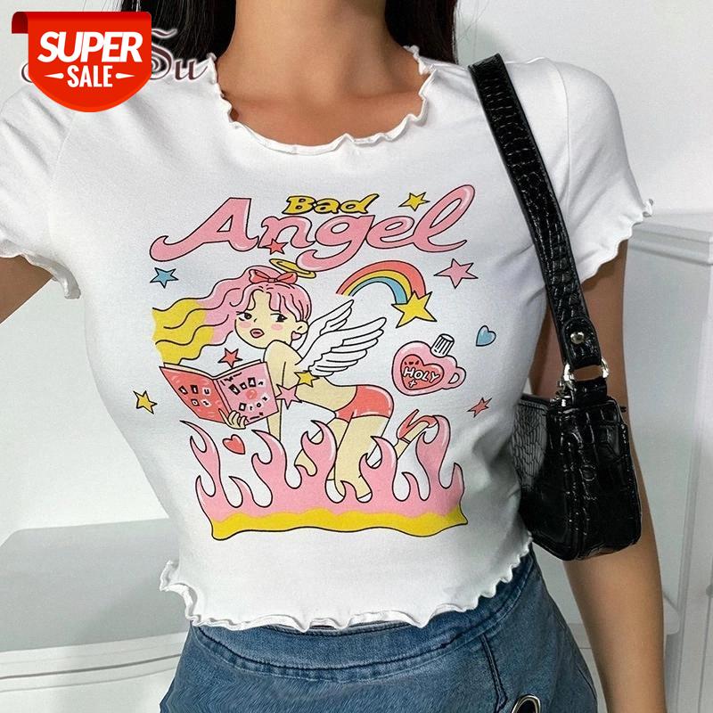 ArtSu Aesthetic Women's Summer Crop Tops Kawaii Angel Graphic Print White T-Shirts Casual Bodycon Female Clothing ASTS52117 #o59v
ArtSu Aesthetic Women's Summer Crop Tops Kawaii Angel Graphic Print White T-Shirts Casual Bodycon Female Clothing ASTS52117 #o59v