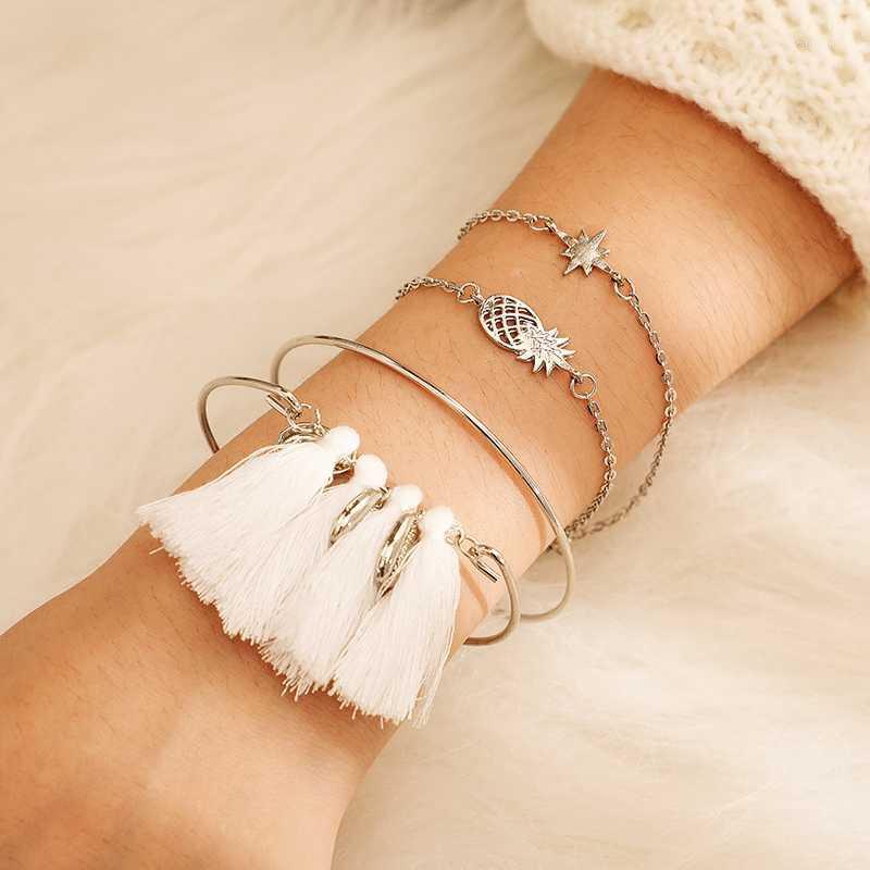 Bangle Boho Pineapple Star Shell Tassel Multilayer Bracelet Set For Women Open Adjustable Party Jewelry 82011
Bangle Boho Pineapple Star Shell Tassel Multilayer Bracelet Set For Women Open Adjustable Party Jewelry 82011