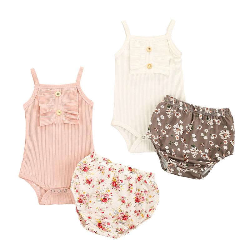 Clothing Sets 0-24 Months Baby Girl Two-Piece Suit Sleeveless Sling Romper And Flower Print Shorts Outfits 2022 Girls Summer Clothes Set, White
Clothing Sets 0-24 Months Baby Girl Two-Piece Suit Sleeveless Sling Romper And Flower Print Shorts Outfits 2022 Girls Summer Clothes Set, White