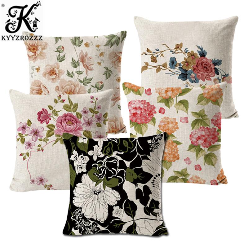Cotton Linen Cushion Cover Vintage Style Flowers Pattern Pillowcase Waist Throw Pillows Cover Home decor Sofa decoration
Cotton Linen Cushion Cover Vintage Style Flowers Pattern Pillowcase Waist Throw Pillows Cover Home decor Sofa decoration
