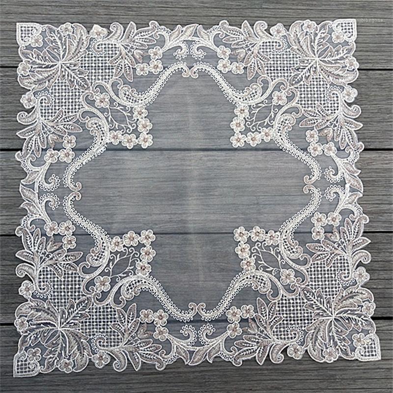 Modern square embroidery lace yarn cover towel kitchen coffee table cover cloth Christmas party wedding decoration1, Beige
Modern square embroidery lace yarn cover towel kitchen coffee table cover cloth Christmas party wedding decoration1, Beige