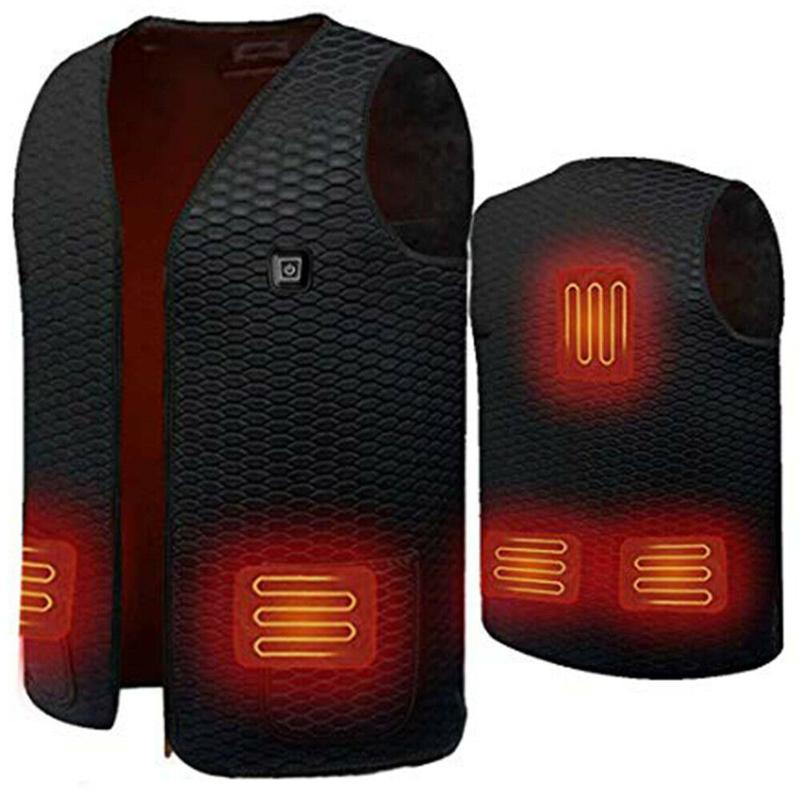 Electric Heated Vest Jackets USB Warm Up Heating Pad Body Warmer Winter Clothing Unisex d88, Black
Electric Heated Vest Jackets USB Warm Up Heating Pad Body Warmer Winter Clothing Unisex d88, Black