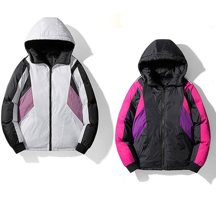 Womens Down Jacket Sport Winter Coat Men Double-sided Wear Casual Mens Down Cotton Jacket Coats Reversible Jacket Men Outwear Hot Sale