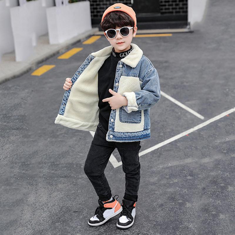 Thick Velvet Kids Winter Jean Coat 2020 New Autumn Hooded Warm Boys Parkas Drawstring Mid-long Denim Jackets Outerwear, Blue
Thick Velvet Kids Winter Jean Coat 2020 New Autumn Hooded Warm Boys Parkas Drawstring Mid-long Denim Jackets Outerwear, Blue