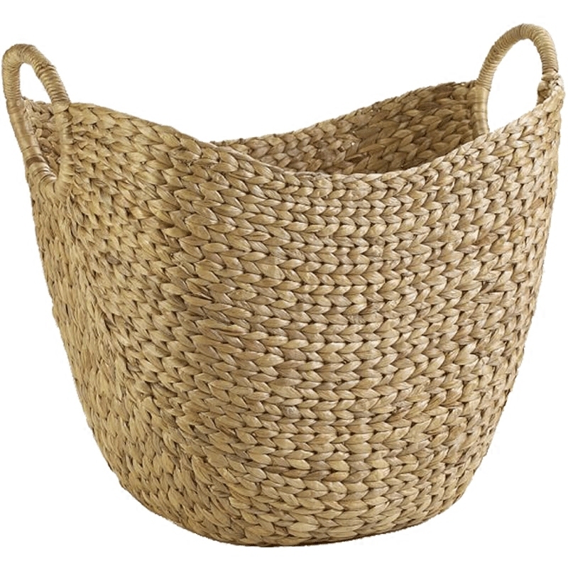 Clothing storage basket hand-woven natural grass large storage basket LJ201204