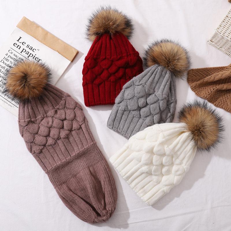 CNTANG Women Wool Hat Fashion Ripple Style Beanies For Women Winter Warm Knitted Hats Raccoon Fur Pompom Double layer Lining Cap, White
CNTANG Women Wool Hat Fashion Ripple Style Beanies For Women Winter Warm Knitted Hats Raccoon Fur Pompom Double layer Lining Cap, White