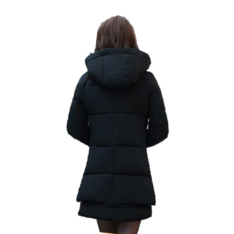 Winter Coat Women 4 Colors High Quality Down Jacket Women's Long Coat Warm Clothes Jacket Large Pocket Female Overcoats 201023