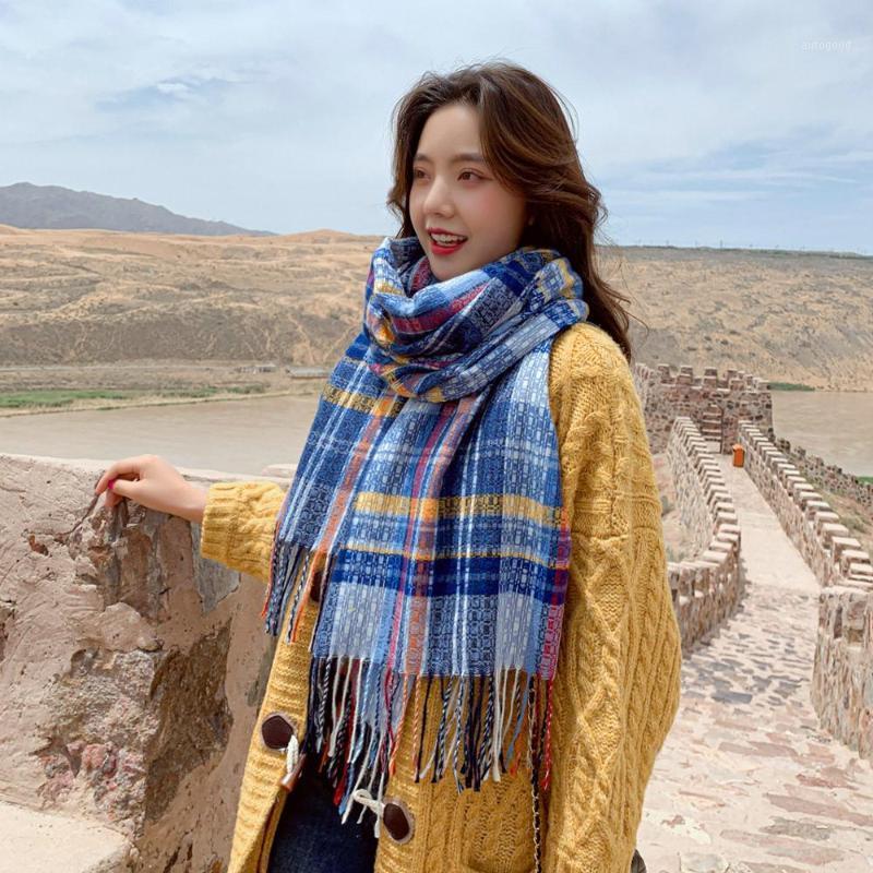 Scarves Plaid Scarf British Female Autumn Winter Korean Version Wild Ins Cute Girl Japanese Soft Couple Male Bib Bufanda1
Scarves Plaid Scarf British Female Autumn Winter Korean Version Wild Ins Cute Girl Japanese Soft Couple Male Bib Bufanda1