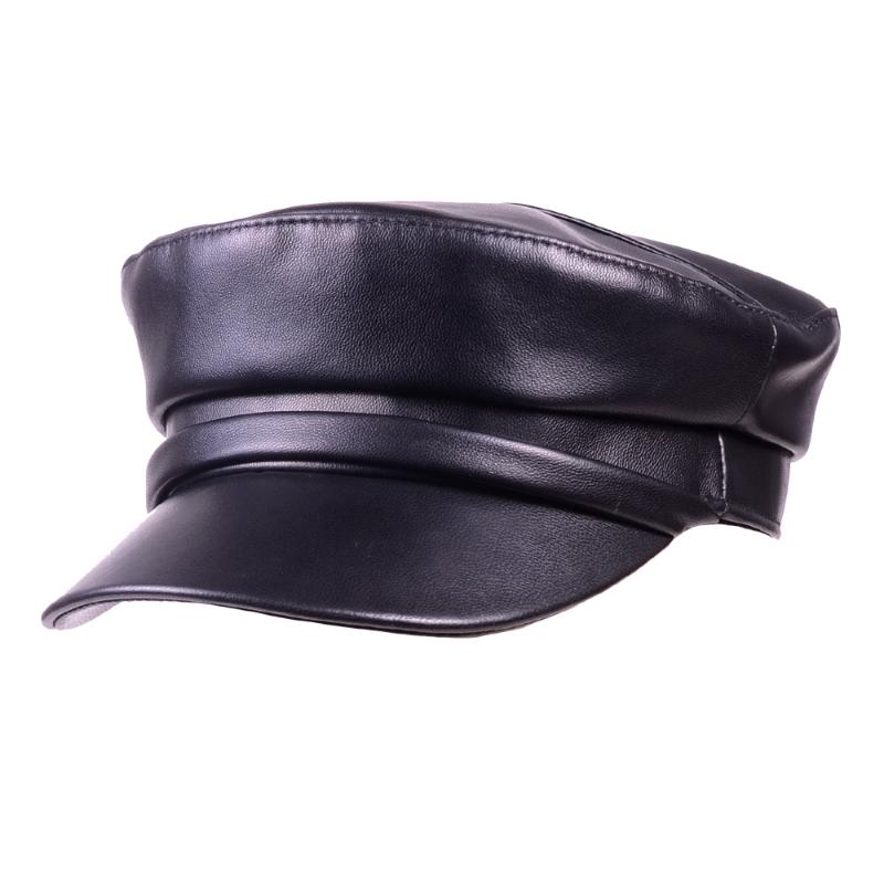 Men's Women's Unisex Real leather Sheepskin Flat Cap Beret Naval Hat Newsboy Army/Navy Caps/Hats, Black
Men's Women's Unisex Real leather Sheepskin Flat Cap Beret Naval Hat Newsboy Army/Navy Caps/Hats, Black
