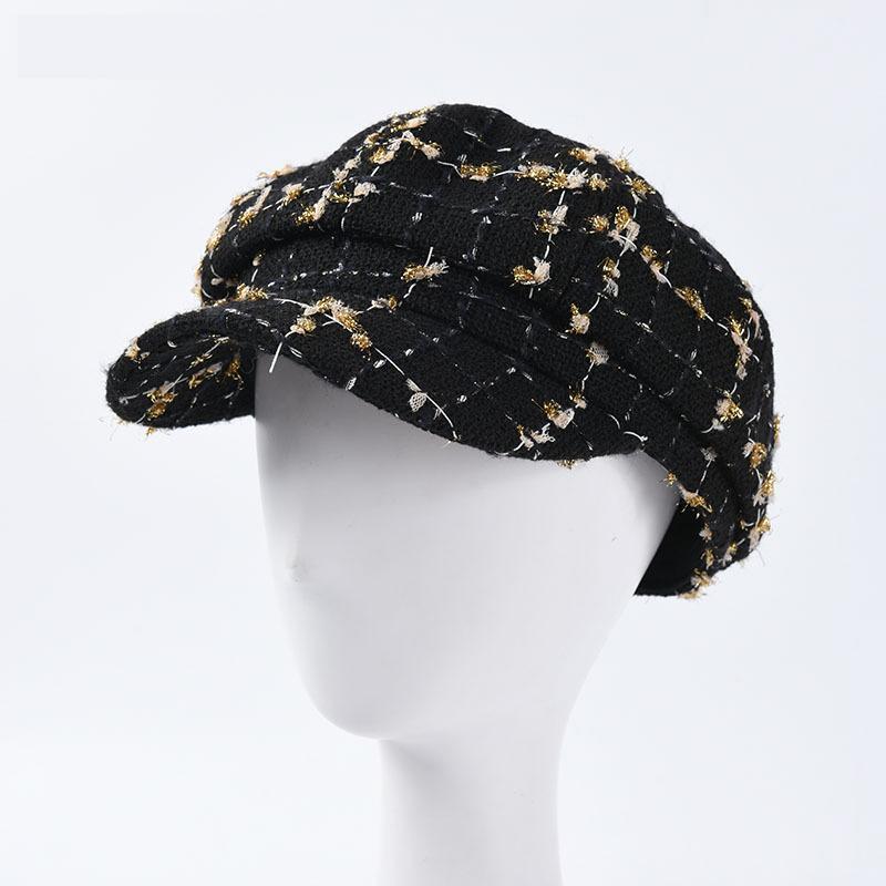 New Autumn Fashion Retro Berets Women Tweed Octagonal Hats Female Plaid Newsboy Caps Plaid Visor Cap All-match Painter Hat1, Blue;gray
New Autumn Fashion Retro Berets Women Tweed Octagonal Hats Female Plaid Newsboy Caps Plaid Visor Cap All-match Painter Hat1, Blue;gray