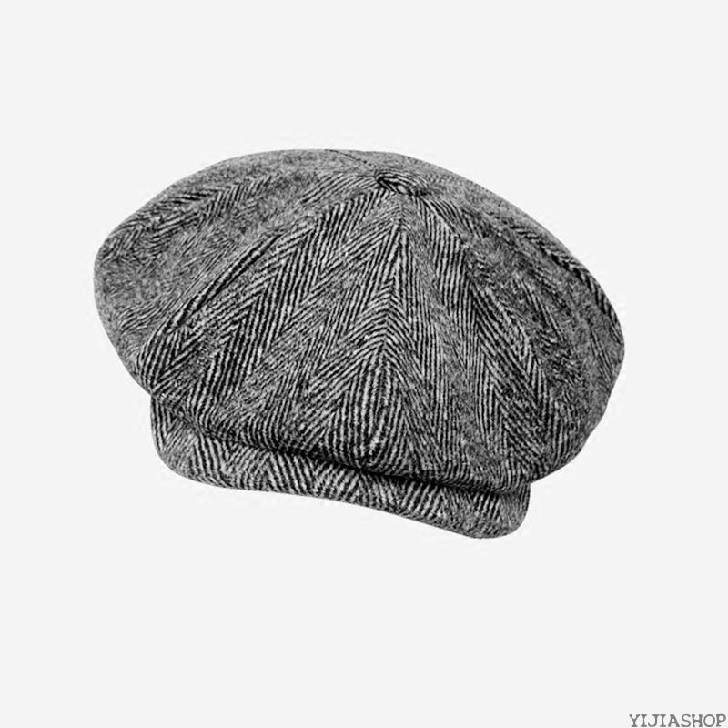 New Men's autumn new retro herringbone octagonal hat ladies casual pumpkin hat newsboy1, White
New Men's autumn new retro herringbone octagonal hat ladies casual pumpkin hat newsboy1, White