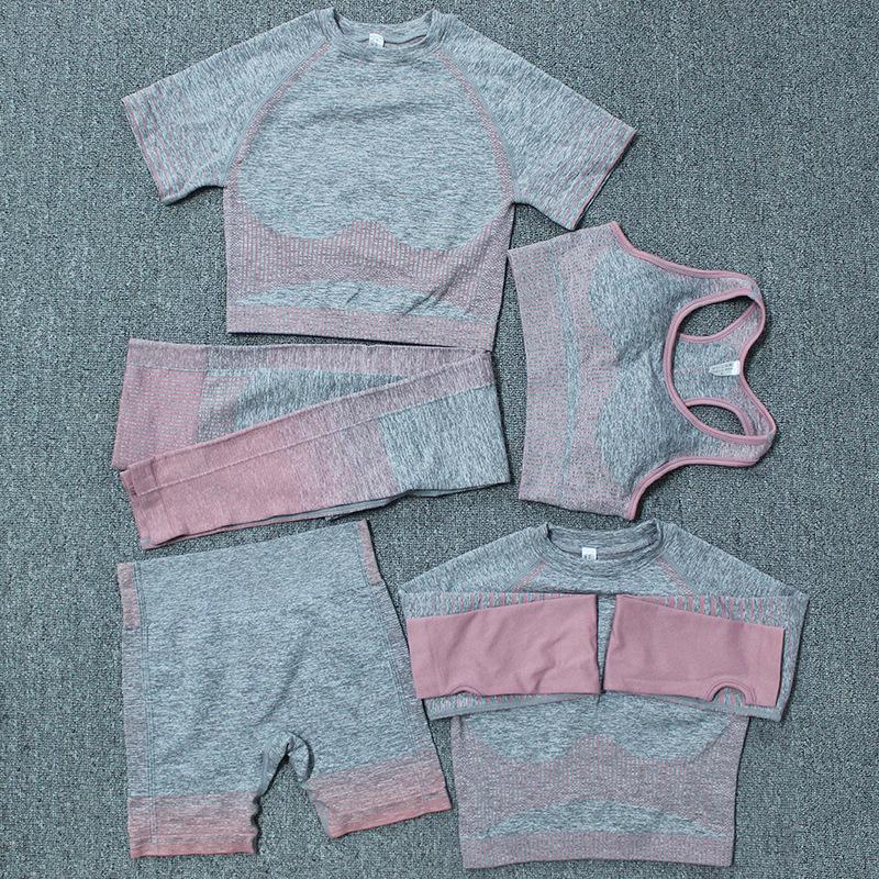 5-Piece Set Seamless Women Yoga Set Gym Clothing Fitness Tracksuit Sport Crop Top Leggings Yoga Pants Workout Sportswear, 5pcs set blue
5-Piece Set Seamless Women Yoga Set Gym Clothing Fitness Tracksuit Sport Crop Top Leggings Yoga Pants Workout Sportswear, 5pcs set blue