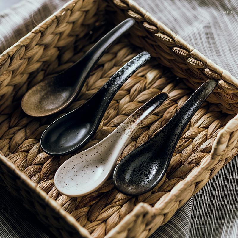 FANCITY Japanese soup spoon household ceramic Ramen spoon rice porridge dessert creative retro Japanese and Ko1
FANCITY Japanese soup spoon household ceramic Ramen spoon rice porridge dessert creative retro Japanese and Ko1