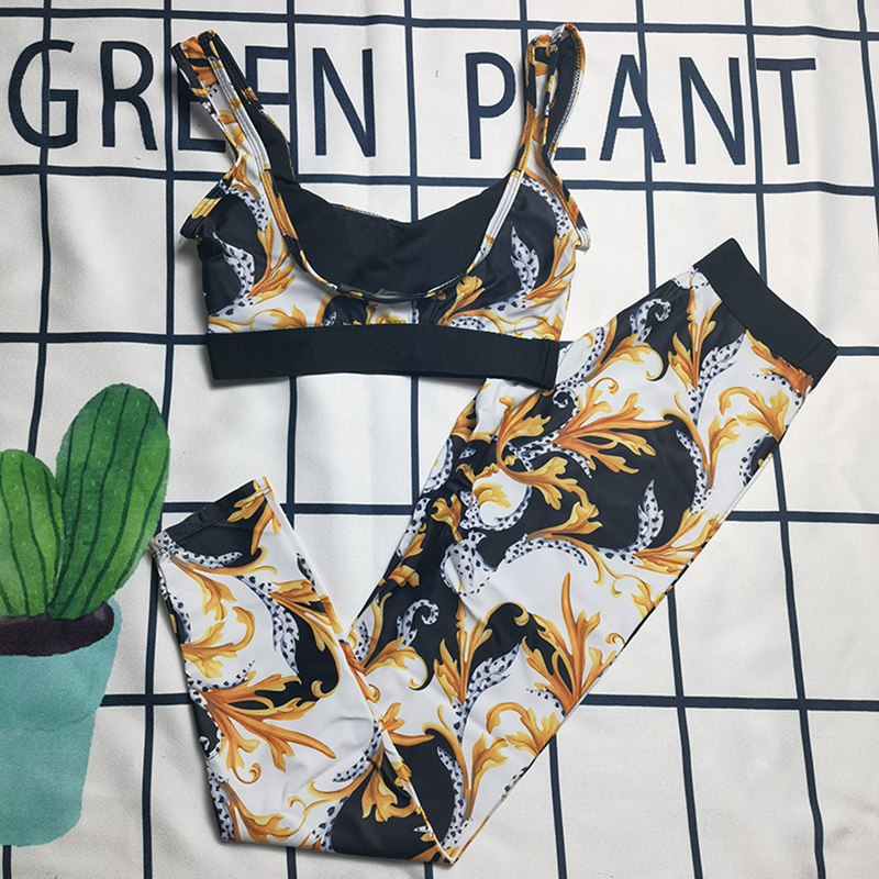 Floral Printed Yoga Outfits Home Textile Fittness Sports Gym Legging Women Sexy Breathable Tracksuits, As pic 
Floral Printed Yoga Outfits Home Textile Fittness Sports Gym Legging Women Sexy Breathable Tracksuits, As pic