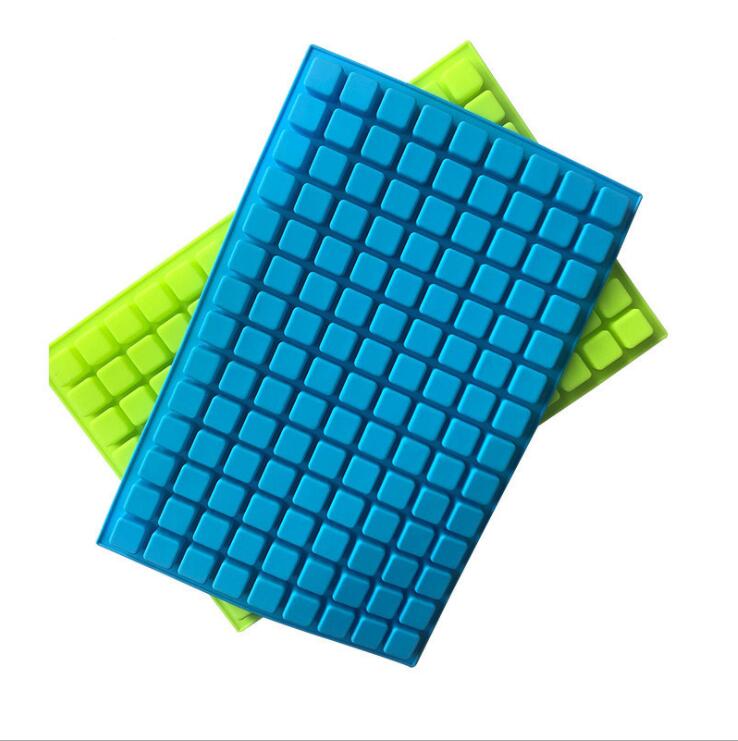 Silicone DIY 126 Cavity Molds Candy Mold for Chocolate Cake Cube Tray Home Square Maker Bar Ice Cream Tools YP978 Free shipping