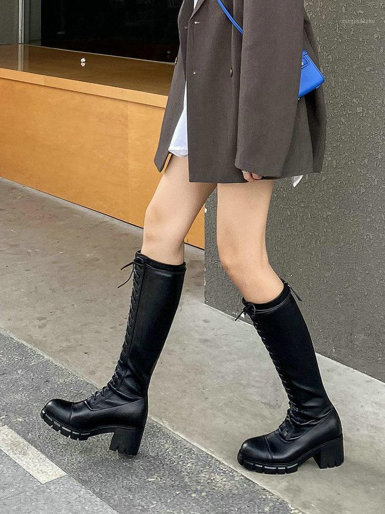 EshtonShero Shoes Woman Winter Leather Knee High Boots Round Toe Zipper High Heels Lace Up Platform Ladies Riding Boots Size 3-81, Black
EshtonShero Shoes Woman Winter Leather Knee High Boots Round Toe Zipper High Heels Lace Up Platform Ladies Riding Boots Size 3-81, Black